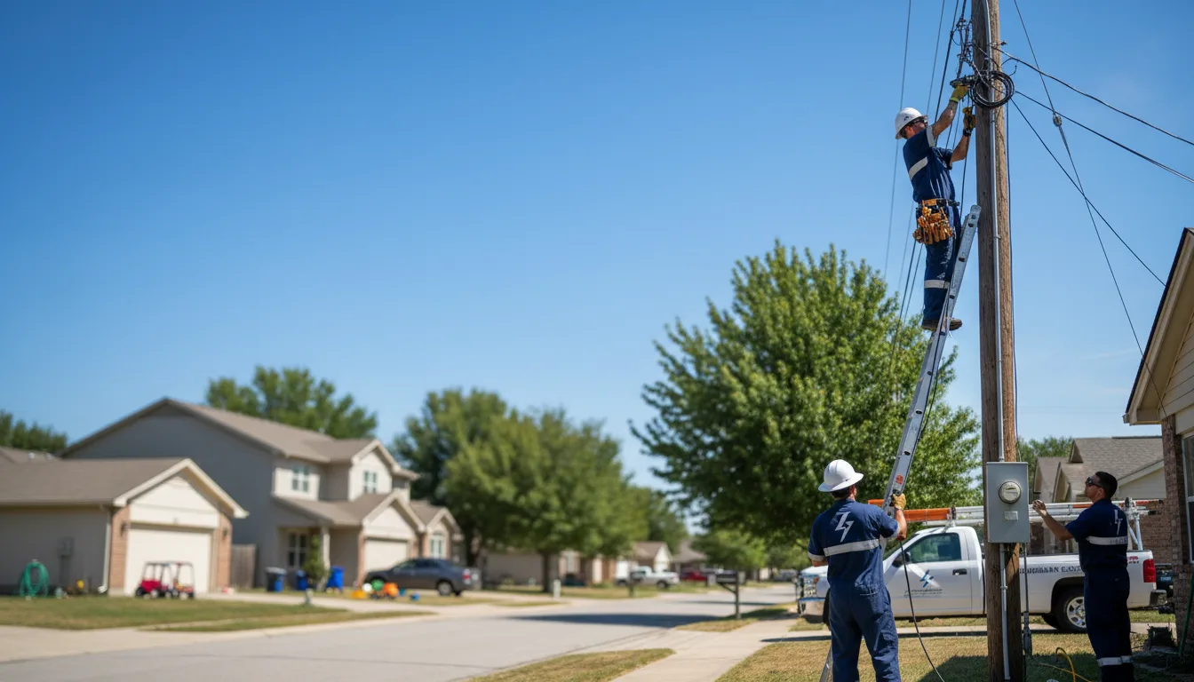 Residential electrician providing installation services in Branchville, IN